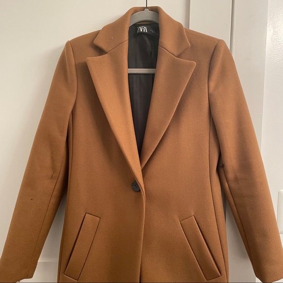 Wool blend coat - camel - Picture 2 of 6
